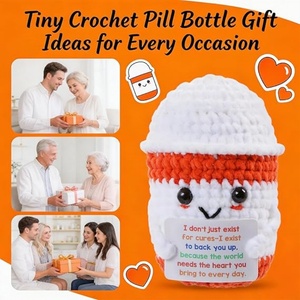 ขวดยาโครเชต์น่ารัก ดีไซน์สดใส ของขวัญสำหรับเภสัชกร พยาบาล ผู้หญิง ของขวัญทำมือสำหรับบัณฑิตเภสัชศาสตร์ - Product Image 5