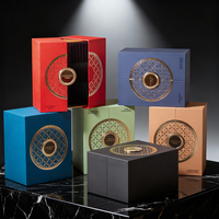 Boîtes rigides en papier de luxe pour cosmétiques et parfums, avec design créatif personnalisé, estampage à chaud, fermeture magnétique à double porte