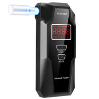 Excellent rapport qualité-prix : Éthylotest numérique portable personnel avec affichage, à cellule à combustible, en promotion