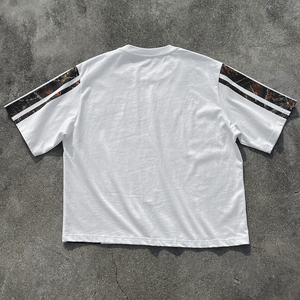 Chemises en camouflage d'arbre véritable de haute qualité, t-shirt en coton à col rond imprimé, t-shirt lourd à épaules tombantes, t-shirts surdimensionnés pour hommes - Product Image 2