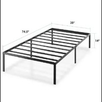 Lit de chambre moderne transfrontalier 2026 avec cadre en métal réglable et rangement intégré, 1,8 m, emballé en carton creux