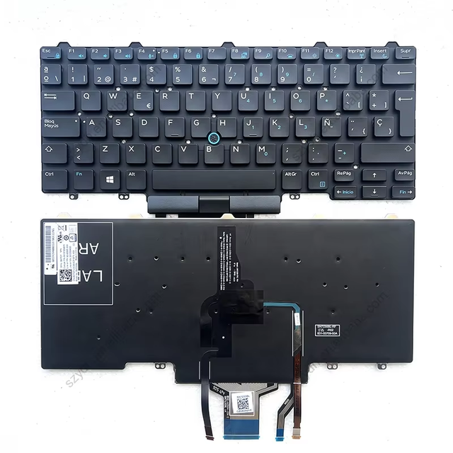 Backlit Pointer Latin Spanish Teclado Laptop Keyboard for Dell Latitude E5450 E7250 E7450 E7480 E7490 7480 5488 06VTCP Keyboard