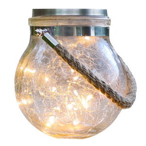 Luces colgantes de luciérnaga para decoración de jardín, guirnalda de luces LED con tapa de tarro de Mason Solar, con diseño de árbol, 20LED - Product Image 2