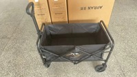 BNcompany Chariot utilitaire pliable réglable et robuste Chariot extérieur portable pour pique-nique et camping à la plage