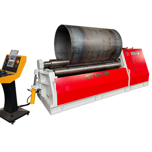 4 Rollenplatten-Biege walz maschinen für Zylinder, automatische Blech walz maschine, Platten biege walzen Metall bieger - Product Image 1