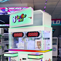 Machine de jeu de distribution de prix avec poupée anglaise, défi de 10 secondes, lecteur de cartes, construction métallique, accepteur de billets, garantie 1 an