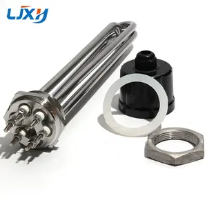LJXH elemento scaldabagno elettrico tubolare DN50 2 "58mm 304 tubo per caldaie in acciaio inossidabile con accessori 220V/380V 3KW-12KW