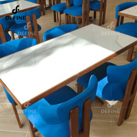 Ensemble complet de meubles de salle à manger et de restaurant en marbre sur mesure, design moderne, solution personnalisée, service de fabrication, approvisionnement direct
