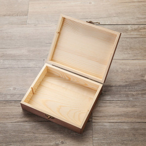 Caja <span class=keywords><strong>de</strong></span> boda <span class=keywords><strong>de</strong></span> madera teñida marrón oscuro, tapa con bisagras, álbum <span class=keywords><strong>de</strong></span> padrino, <span class=keywords><strong>regalo</strong></span> <span class=keywords><strong>de</strong></span> <span class=keywords><strong>cumpleaños</strong></span>, caja <span class=keywords><strong>de</strong></span> almacenamiento conmemorativa Rectangular <span class=keywords><strong>para</strong></span> madera - Product Image 3
