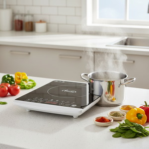 Hornillo Eléctrico Comercial de <span class=keywords><strong>Inducción</strong></span> Individual con Panel Táctil de Plástico para Hoteles y Cocinas Exteriores con Función de Freír - Product Image 1