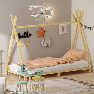 <span class=keywords><strong>Lit</strong></span> de sol en bois massif pour enfants, <span class=keywords><strong>lit</strong></span> <span class=keywords><strong>tipi</strong></span> Montessori, chambre à coucher de style ferme - Product Image 6