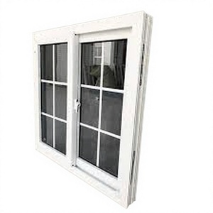 หน้าต่างบานเลื่อนกระจกสองชั้น UPVC สีขาว พร้อมมุ้งลวด ดีไซน์ทันสมัย สำหรับบ้าน อพาร์ทเม้นท์ วิลล่า (รุ่น As2047) - Product Image 1