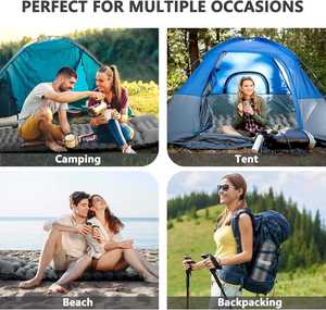 Materassino Gonfiabile Ergonomico Impermeabile Ultraleggero <span class=keywords><strong>per</strong></span> Campeggio, Escursionismo e Backpacking, Produzione Diretta - Product Image 5