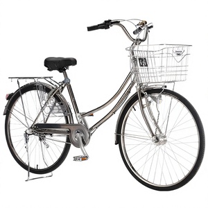 Bicicleta Urbana China <span class=keywords><strong>de</strong></span> Acero Inoxidable con Triple Velocidad para Hombre y Mujer, Frenos <span class=keywords><strong>Lola</strong></span>, Pedales <span class=keywords><strong>de</strong></span> Aleación <span class=keywords><strong>de</strong></span> Aluminio, Transfronteriza - Product Image 1