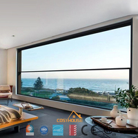 Ventana de Aluminio con Certificación CE, Estilo Europeo Moderno, Ventana de Ahorro Energético