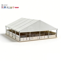 Carpa con Estructura de Aleación de Aluminio y Cubierta de PVC para Ganado, Refugio para Vacas, Carpa para Granja