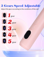 Coupe-ongles multifonctionnel à faible bruit IPX7 étanche 18000RPM Driller Professional Portable Cordless Rechargeable Nail Machine