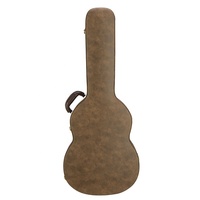 Vente directe d'usine Design de mode en forme de dôme Sule étuis d'instruments en cuir PVC étui de guitare classique en bois