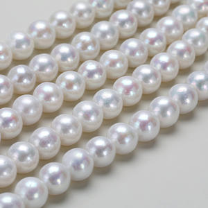 Collar de Perlas de Agua Dulce Naturales Blancas Australianas de 8-9 mm, Suministro Directo del Fabricante, para Mamá - Product Image 3