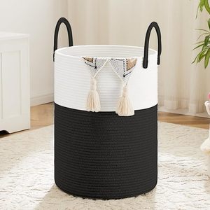 <span class=keywords><strong>Prix</strong></span> de gros 60L couvertures jouets vêtements panier de rangement tissé coton <span class=keywords><strong>corde</strong></span> paniers à <span class=keywords><strong>linge</strong></span> pour salon avec poignées - Product Image 1