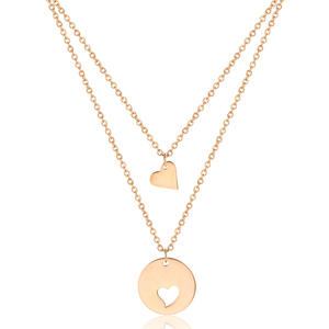 Set di gioielli personalizzati per mamma e Me collana con ciondolo a forma di <span class=keywords><strong>cuore</strong></span> piccolo Set di collana madre figlia con ciondolo a due o tre femmine - Product Image 4