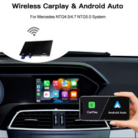 Boîtier CarPlay Sans Fil et Caméra de Recul Compatible NTG4.5/4.7 NTG5.0 Mercedes Modèles W166 W176 W205 W212 W218 Classes A B C E