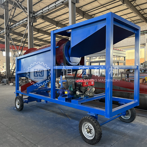 Crible rotatif à moteur et engrenages pour la séparation du compost, de la terre et des pierres, pour usine de traitement minier OEM 10-20 T/H - Product Image 2