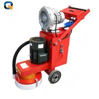 Outil de rénovation de sols commerciaux QS, fonctionnement manuel, moteur 3-4KW 380V, ponceuse à béton sans poussière avec aspiration intégrée haute performance