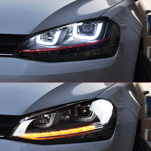 Lente para Coche VW <span class=keywords><strong>Golf</strong></span> 7 MK7 2013-2017, Conjunto de Faros Delanteros LED para Automóvil, Actualización de Alta Configuración, Estilo Dinámico, Señal Dinámica, 6000k - Product Image 5