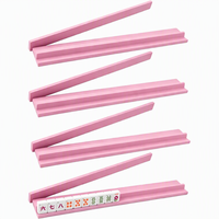 18 et 20 pouces, rose, luxe, supports de mahjong en bois massif, pousseurs, pieds en bois massif, pour 4 joueurs, durable, portable, emballage de divertissement