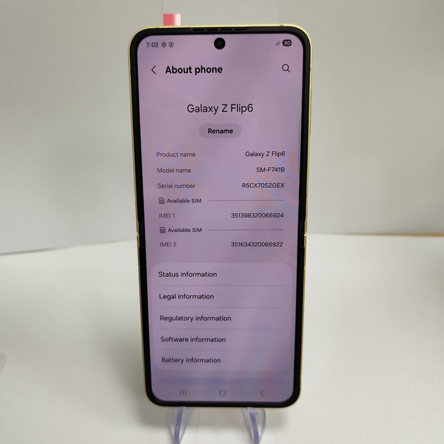 Z Flip6 5G Android Smartphone Dual SIM 256GB/512GB Brand New High Quality Euro Version English Operating Language Octa Core CPU