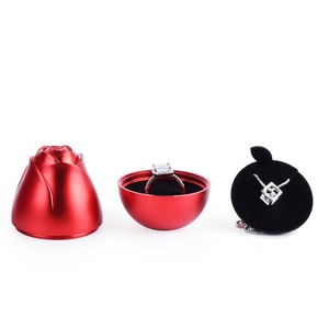 Custom Gift Jewelry Packaging <b>Boxes</b> Surprise <b>Present</b> Rose Go up and Down Diamond Ring <b>Boxes</b> - Product Image 4