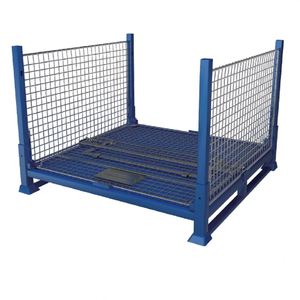 Nhà cung cấp Trung Quốc <span class=keywords><strong>1000kg</strong></span> dây <span class=keywords><strong>container</strong></span> CuộN stillage Pallet lồng giá thép lưới hộp phong cách Châu Âu - Product Image 6
