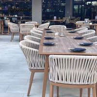 Ensemble de mobilier de jardin en aluminium imperméable pour terrasse, table et chaises, idéal pour restaurant extérieur - Vente en gros