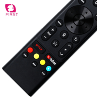 Universal de silicona de plástico multifunción TV Control remoto Aprendizaje Código fijo Teclas de acceso rápido Búsqueda por voz Batería AAA 1 año de garantía