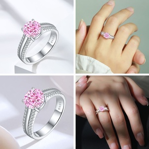 แหวนเงินแท้ 925 ดีไซน์เรียบหรู สไตล์วินเทจ รูปทรงเรขาคณิต สำหรับผู้หญิง ชุบโรเดียม ประดับเพชรซิคอน เหมาะสำหรับงานแต่งงาน งานหมั้น หรือเป็นของขวัญวันครบรอบ CMA - Product Image 2