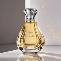 Vaporisateur de parfum de luxe de forme ronde 30ml 50ml 100ml Options de cylindre en verre avec joint pour emballage de boîtes cadeaux