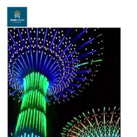 Lumières de Noël permanentes RGBW PC IP68 étanches pour extérieur, points lumineux LED rouge/vert, éclairage de toit, de corniches et de bâtiments