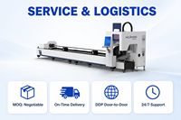 Machine de découpe laser à fibre pour tuyaux 3000W, découpeuse laser CNC avec rail de guidage HIWIN et optimisation IA pour le traitement des tubes métalliques ronds/carrés