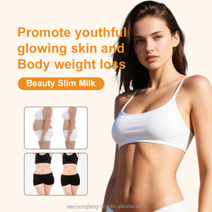 Minuman Susu Kecantikan Slim Mix Powder dengan Kolagen <span class=keywords><strong>Ceramide</strong></span> Probiotik Skin Glow Milk Tea Produk Penurun Berat Badan Suplemen Garcinia - Product Image 3