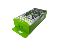 Boîtes en carton personnalisées en gros avec trou européen, motif UV sélectif, revêtement UV, gaufrage et pelliculage mat