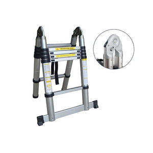 estensione della scala telescopica di alluminio della scala telescopica di 5 + 5 6 + 6 step per uso dell'interno all'aperto - Product Image 3