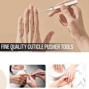 Pousse-cuticules double tête personnalisable en acier inoxydable de haute qualité, best-seller, prix de gros - Product Image 2