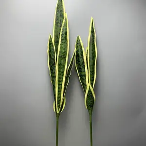 인공 뱀 식물 리얼 터치 라텍스 Sansevieria 시뮬레이션 호랑이 파일란
