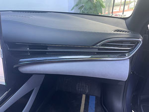 Embellecedor de Panel de tablero para accesorio de sello BYD ABS patrón de fibra de carbono consola tablero modificado accesorios interiores decorativos - Product Image 3