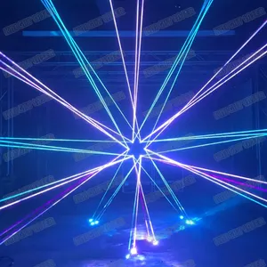 Promocional OEM Preço Razoável Discoteca Luces Stage Lazer Mostrar 6W ILDA Scanner RGB Laser Light Para Disco DJ Party Night Club