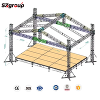 Truss de scène en aluminium support d'éclairage portable DJ mobile truss display