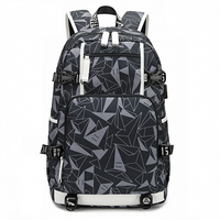 Sac à dos OEM Fashion Starry Night Sky Van Gogh Oxford à fermeture éclair, grand format, personnalisé, pour ordinateur portable, tablette, voyage, école, avec plusieurs poches
