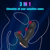 Masseur de prostate flexible, plug anal extensible et portable, aide à la stimulation, vibrateur anal rechargeable par USB, 10 fréquences