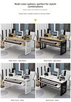 Clavier électronique avec rangement coulissant, design minimaliste moderne pour studio d'enregistrement musical, poste de travail, bureau commercial